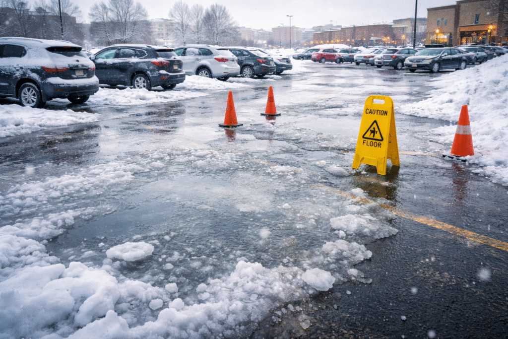Why Parking Lot Falls Surge After a Freeze-Thaw Cycle in Pennsylvania