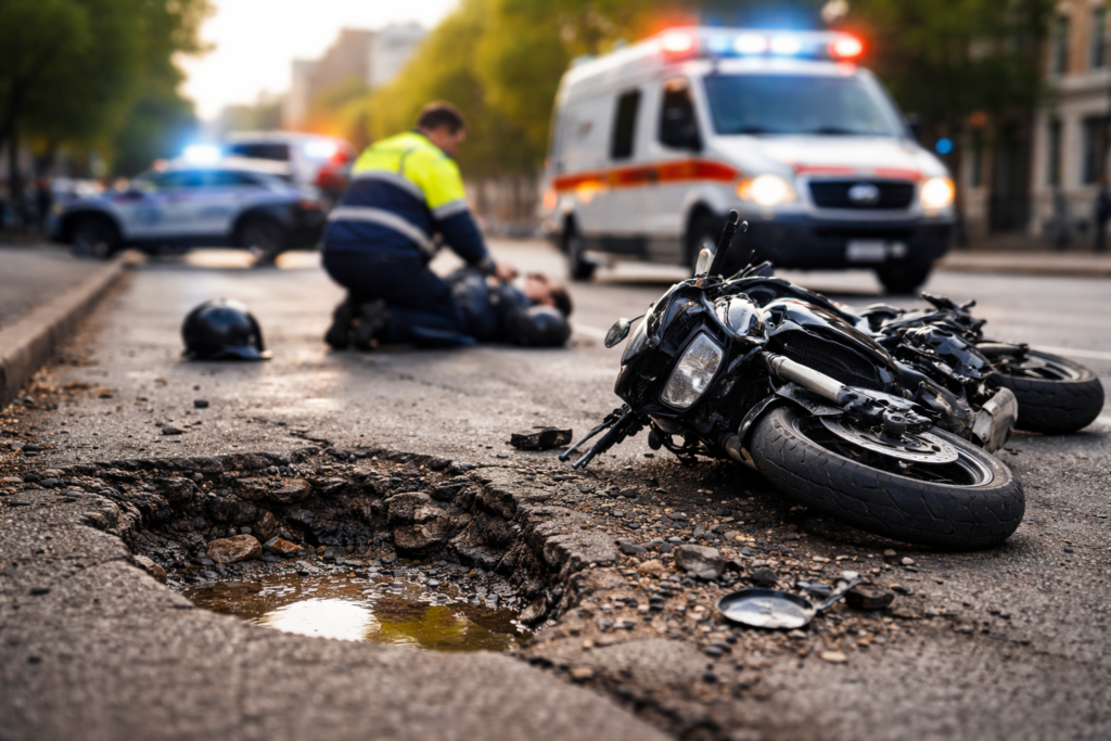 Pothole Motorcycle Accidents in Pennsylvania: When Can the Government Be Held Responsible?