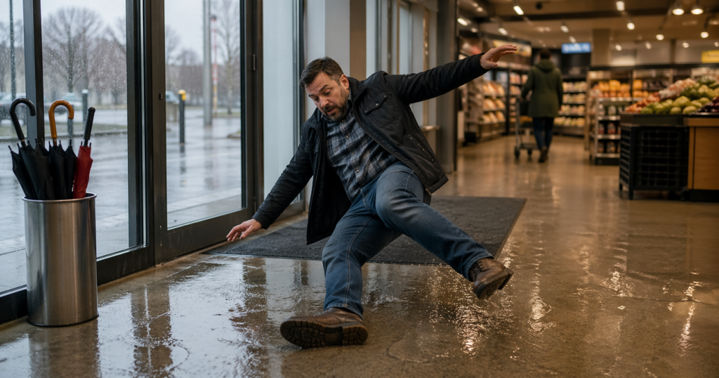Slip and Fall Accidents on Wet Store Entrances in Pennsylvania: How Businesses Are Expected to Prevent Them