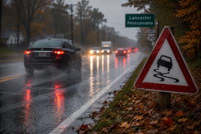 How Rainy Fall Weather Raises Car Accident Risks in Lancaster, Pennsylvania
