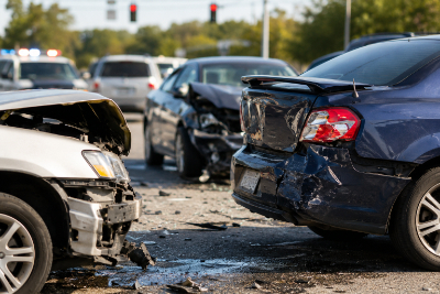 Multi-Vehicle Crash Evidence in Lancaster, PA